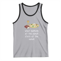 Funny Passover Seder Tank Top What Happens At The Seder Stays At The Seder Jewish Holiday