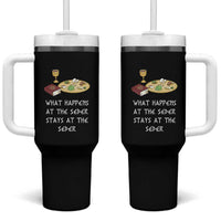 Funny Passover Seder Tumbler With Handle What Happens At The Seder Stays At The Seder Jewish Holiday