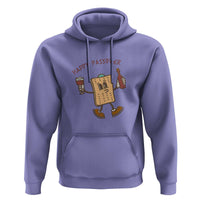 Happy Passover Matzah Drinking Hoodie Wine and Matzo Matzatarian Funny Pesach Jewish