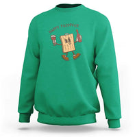 Happy Passover Matzah Drinking Sweatshirt Wine and Matzo Matzatarian Funny Pesach Jewish