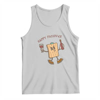 Happy Passover Matzah Drinking Tank Top Wine and Matzo Matzatarian Funny Pesach Jewish
