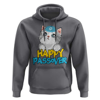 Happy Passover Cute Cat Hoodie Seder Jewish Pesach