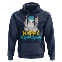 Happy Passover Cute Cat Hoodie Seder Jewish Pesach