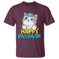 Happy Passover Cute Cat T Shirt Seder Jewish Pesach