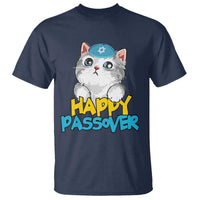 Happy Passover Cute Cat T Shirt Seder Jewish Pesach