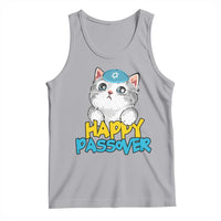 Happy Passover Cute Cat Tank Top Seder Jewish Pesach