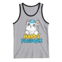 Happy Passover Cute Cat Tank Top Seder Jewish Pesach