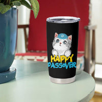 Happy Passover Cute Cat Tumbler Cup Seder Jewish Pesach