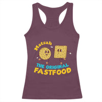Funny Passover Matzah Racerback Tank Top The Original Fast Food Seder Jewish