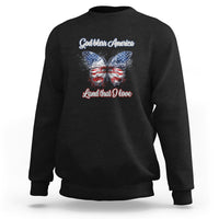 American Patriotic Sweatshirt God Bless America Land That I Love - Wonder Print Shop