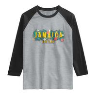 Jamaica Est 1962 Tropical Independence Raglan Shirt Doctor Bird and Hibiscus Botanical Travel Souvenir