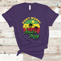 Jamaica T Shirt Don't Worry About A Thing Retro Caribbean Jamaica Reggae - Wonder Print Shop