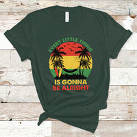 Jamaica T Shirt Every Little Thing Is Gonna Be Alright Retro Jamaica Reggae - Wonder Print Shop