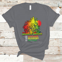 Jamaica T Shirt Jamaica Travel Luggage Passport No Kids Jamaican Reggae - Wonder Print Shop