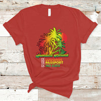 Jamaica T Shirt Jamaica Travel Luggage Passport No Kids Jamaican Reggae - Wonder Print Shop