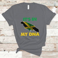 Jamaica T Shirt It's In My DNA Proud Jamaican Flag Map Jamaica Reggae - Wonder Print Shop