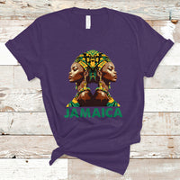 Jamaica T Shirt Jamaican Black Girls Melanin Queen Jamaica Flag Hair Womens - Wonder Print Shop