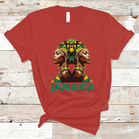 Jamaica T Shirt Jamaican Black Girls Melanin Queen Jamaica Flag Hair Womens - Wonder Print Shop