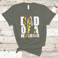 Childhood Cancer Awareness T Shirt In This Family Nobody Fights Alone Gold Ribbon Support Squad - Wonder Print Shop