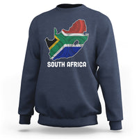 South Africa Pride Sweatshirt South African Flag Map - Wonder Print Shop