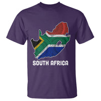 South Africa Pride T Shirt South African Flag Map - Wonder Print Shop