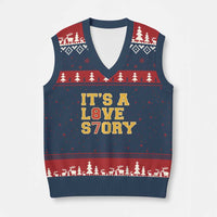 It’s a Love Story 87 V-Neck Knit Sweater Vest Inspired Football Romance - Wonder Print Shop