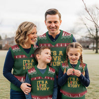 It’s a Love Story 87 V-Neck Knit Sweater Vest Inspired Football Romance - Wonder Print Shop