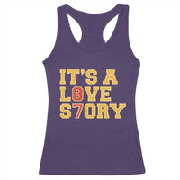 It’s a Love Story 87 Racerback Tank Top Inspired Football Romance - Wonder Print Shop