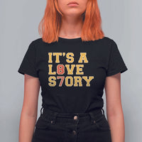 It’s a Love Story 87 T Shirt For Women Inspired Football Romance - Wonder Print Shop