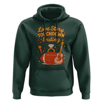 Love Story Touchdown Ending Hoodie Football And Music Engagement - Wonder Print Shop