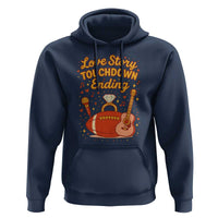 Love Story Touchdown Ending Hoodie Football And Music Engagement - Wonder Print Shop