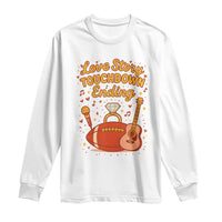 Love Story Touchdown Ending Long Sleeve Shirt Football And Music Engagement - Wonder Print Shop