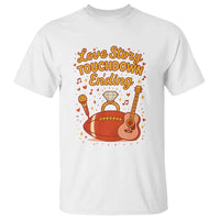 Love Story Touchdown Ending T Shirt Football And Music Engagement - Wonder Print Shop