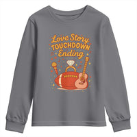 Love Story Touchdown Ending Youth Sweatshirt Football And Music Engagement - Wonder Print Shop