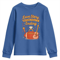 Love Story Touchdown Ending Youth Sweatshirt Football And Music Engagement - Wonder Print Shop