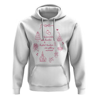 My Favorite Gym Teacher and English Teacher Are Getting Married Hoodie Retro Coquette Bow Wedding Love Story - Wonder Print Shop