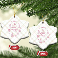 My Favorite Gym Teacher and English Teacher Are Getting Married Ceramic Ornament Retro Coquette Bow Wedding Love Story - Wonder Print Shop