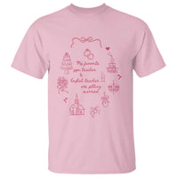 My Favorite Gym Teacher and English Teacher Are Getting Married T Shirt Retro Coquette Bow Wedding Love Story - Wonder Print Shop