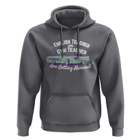 My English Teacher and Gym Teacher Are Getting Married Hoodie Vintage Car Wedding Getaway - Wonder Print Shop