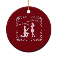 My English Teacher and Gym Teacher Are Getting Married Ceramic Ornament She Said Yes Love Story Romance - Wonder Print Shop