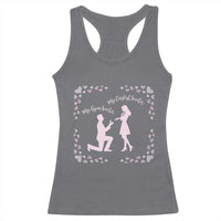 My English Teacher and Gym Teacher Are Getting Married Racerback Tank Top She Said Yes Love Story Romance - Wonder Print Shop