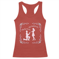 My English Teacher and Gym Teacher Are Getting Married Racerback Tank Top She Said Yes Love Story Romance - Wonder Print Shop