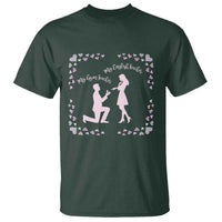 My English Teacher and Gym Teacher Are Getting Married T Shirt She Said Yes Love Story Romance - Wonder Print Shop