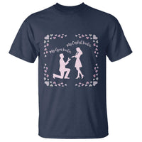 My English Teacher and Gym Teacher Are Getting Married T Shirt She Said Yes Love Story Romance - Wonder Print Shop
