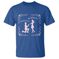 My English Teacher and Gym Teacher Are Getting Married T Shirt She Said Yes Love Story Romance - Wonder Print Shop
