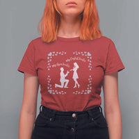 My English Teacher and Gym Teacher Are Getting Married T Shirt For Women She Said Yes Love Story Romance - Wonder Print Shop