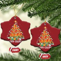 Merry Glizzmas Christmas Ornament Funny Hotdog Christmas Tree - Wonder Print Shop
