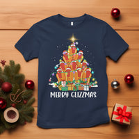 Merry Glizzmas T Shirt Funny Hotdog Christmas Tree - Wonder Print Shop