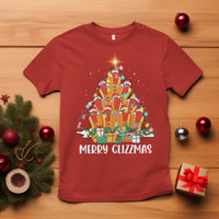 Merry Glizzmas T Shirt Funny Hotdog Christmas Tree - Wonder Print Shop