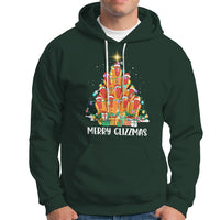 Merry Glizzmas Hoodie Funny Hotdog Christmas Tree - Wonder Print Shop